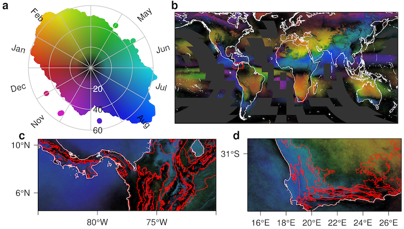 An image of the global cloud data.